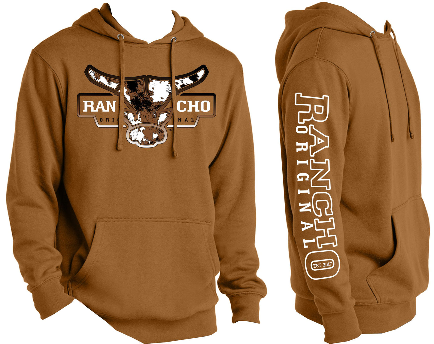 Cow Print Rancho Original Bucking Bull Logo