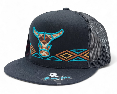 Rancho Original Aztec Toro Hat Black