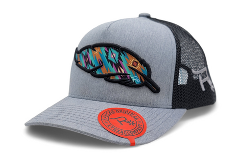 Rancho Original Plumita Retro Curve Visor Hat Grey/Black