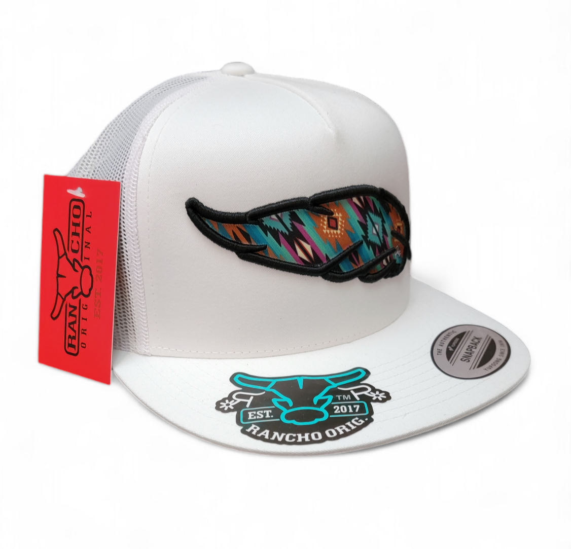 Retro Feather Rancho Hat - Original Style Snapback Classic Fit