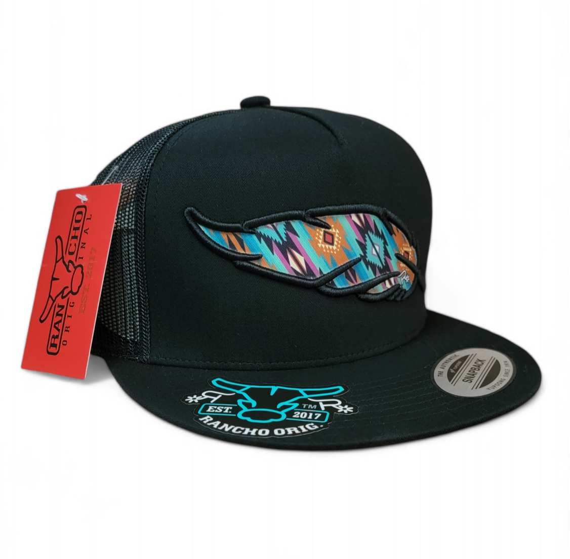 Retro Feather Rancho Hat - Original Style Snapback Classic Fit