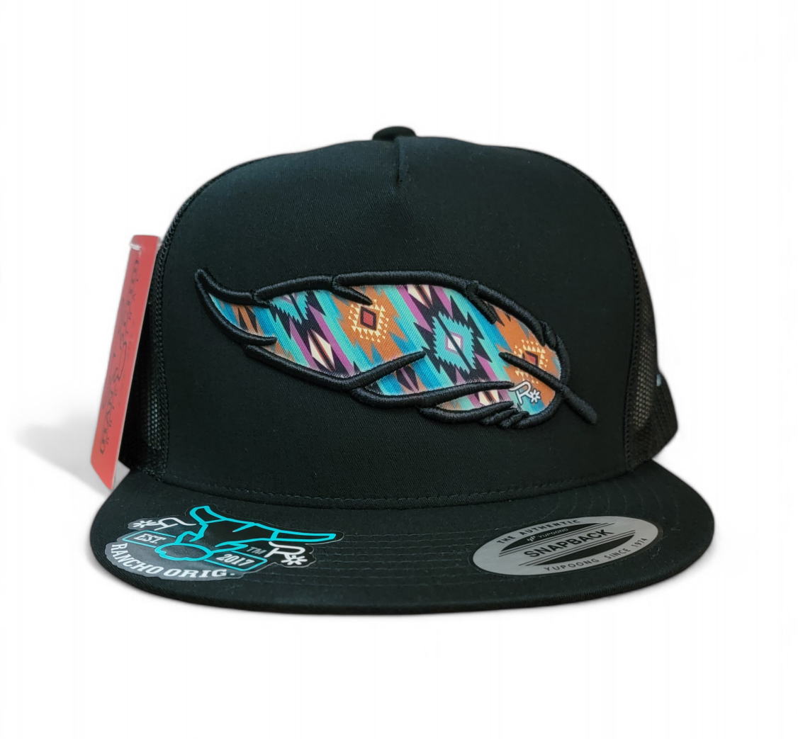 Retro Feather Rancho Hat - Original Style Snapback Classic Fit