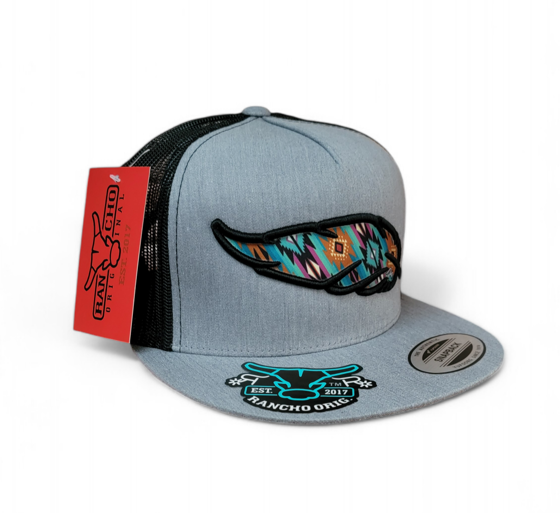 Retro Feather Rancho Hat - Original Style Snapback Classic Fit