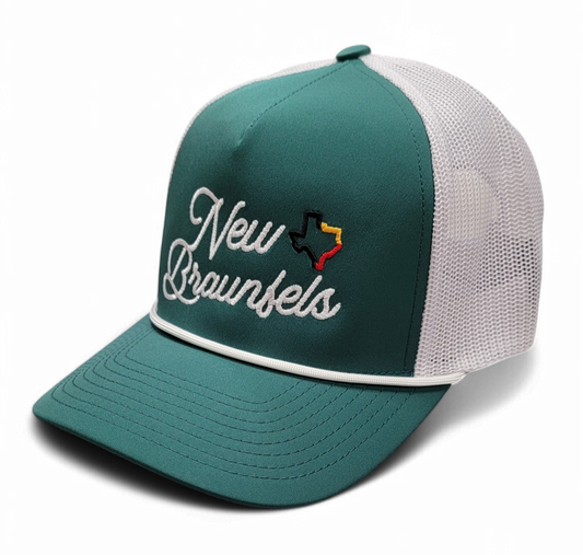 New Braunfels Rope Trucker Cap Green