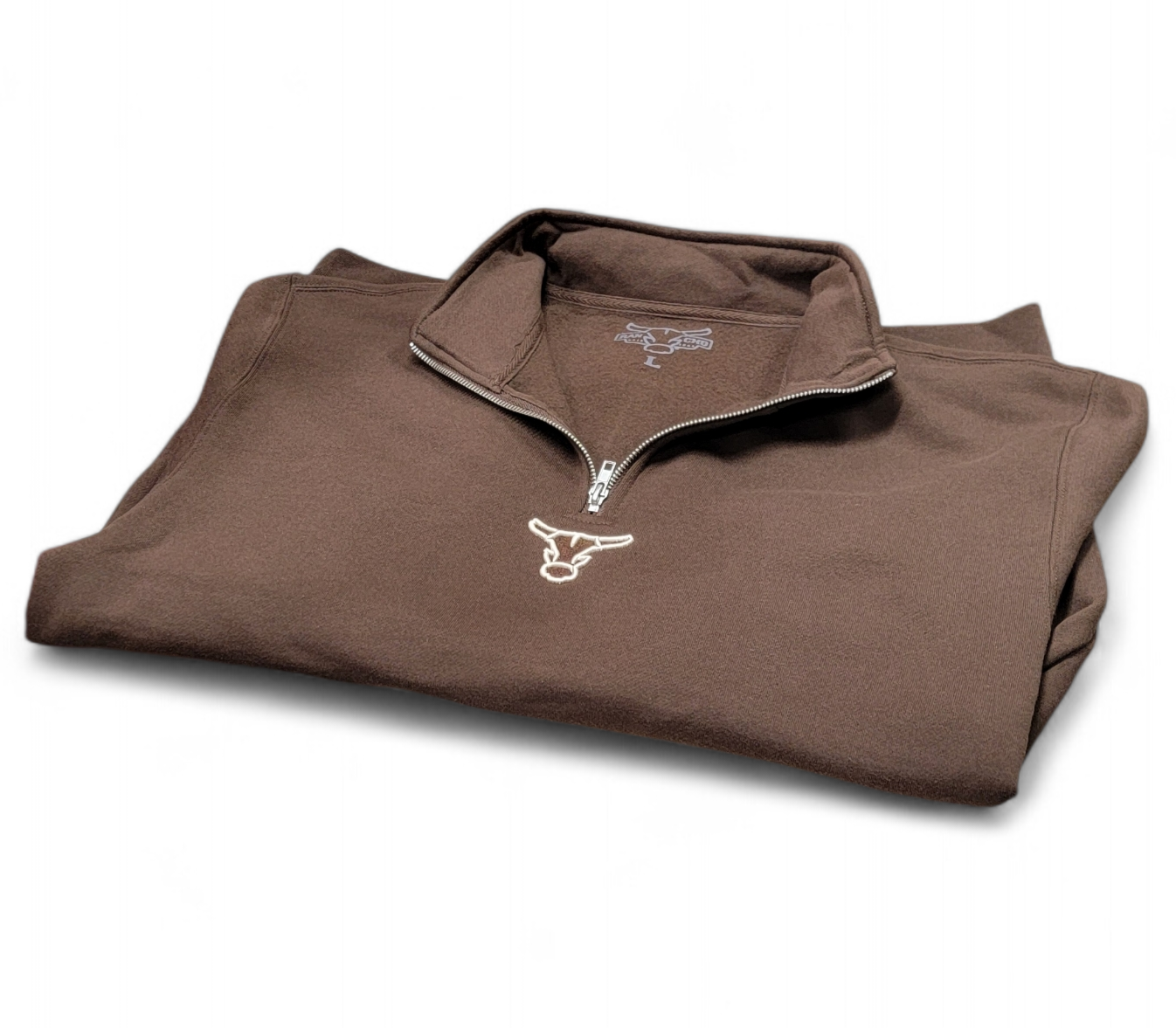 Chocolate 1/4 Zip pullover Rancho Original Western Apparel Co