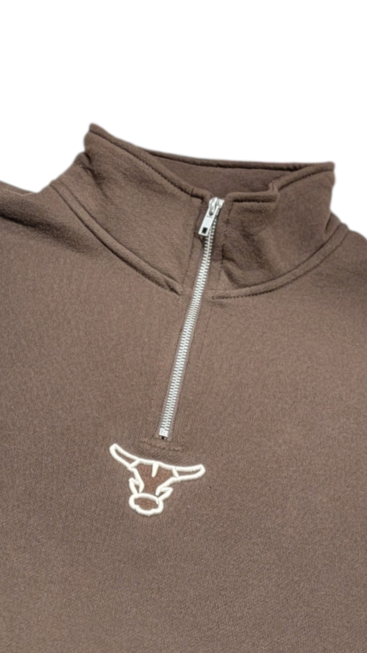 Chocolate 1/4 Zip pullover Rancho Original Western Apparel Co